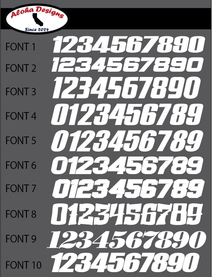 SURRON E-BIKE MINI NUMBER PLATE DECAL QTY 5
